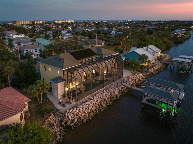 3310 John Anderson Dr, Ormond Beach, FL 32176 - aerial view featuring a residential view and a water view
