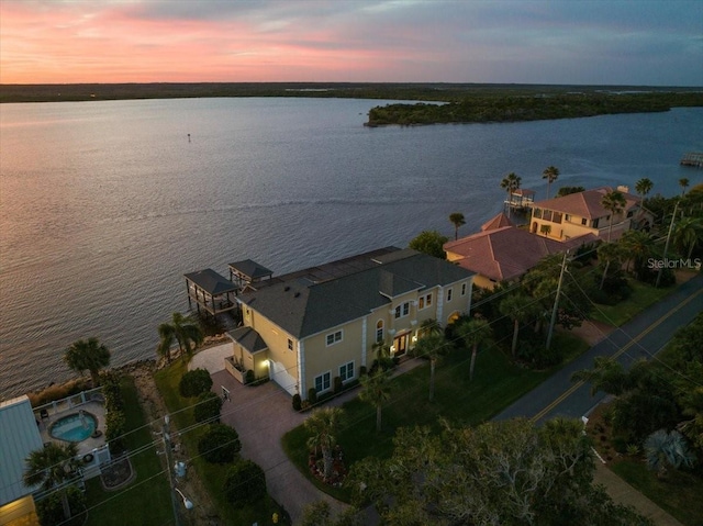 3310 John Anderson Dr, Ormond Beach, FL 32176 - bird's eye view featuring a water view