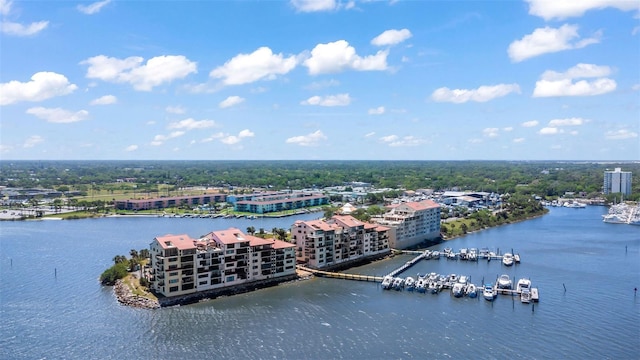 761 Marina Point Dr Unit 7610, Daytona Beach, FL 32114 - birds eye view of property featuring a water view