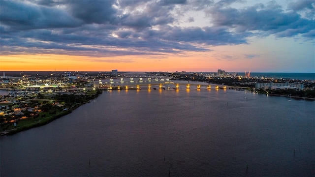 761 Marina Point Dr Unit 7610, Daytona Beach, FL 32114 - property view of water featuring a view of city