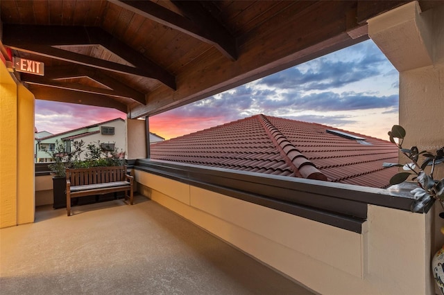 761 Marina Point Dr Unit 7610, Daytona Beach, FL 32114 - view of balcony at dusk
