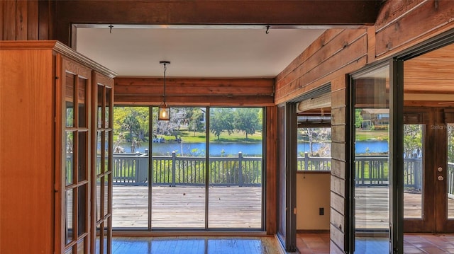 160 Rose Ave, Lake Helen, FL 32744 - doorway to outside with french doors and a water view