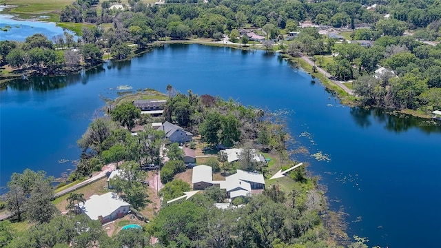 160 Rose Ave, Lake Helen, FL 32744 - drone / aerial view with a water view