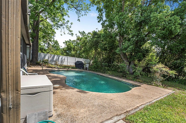 8 Faith Ln, Palm Coast, FL 32137 - view of pool featuring a fenced backyard, a fenced in pool, and a patio area