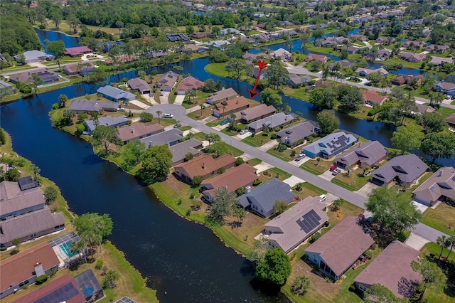 133 Wood Ibis Ct, Daytona Beach, FL 32119 - bird's eye view with a water view and a residential view