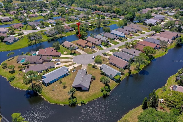 133 Wood Ibis Ct, Daytona Beach, FL 32119 - drone / aerial view featuring a water view and a residential view