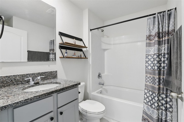 223 Courtland Blvd, Deltona, FL 32738 - full bathroom with shower / bath combo, vanity, and toilet