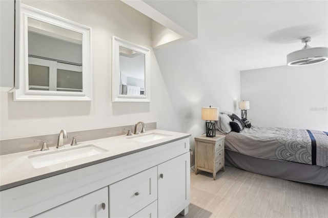 interior space with a sink
