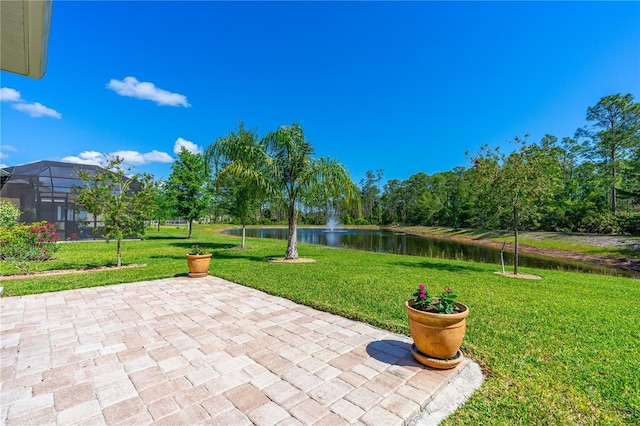 2901 Monaghan Dr, Ormond Beach, FL 32174 - view of patio with a water view