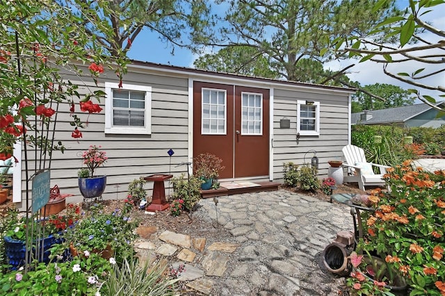 view of outbuilding featuring an outdoor structure