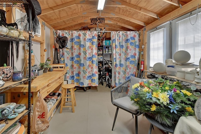 view of storage area