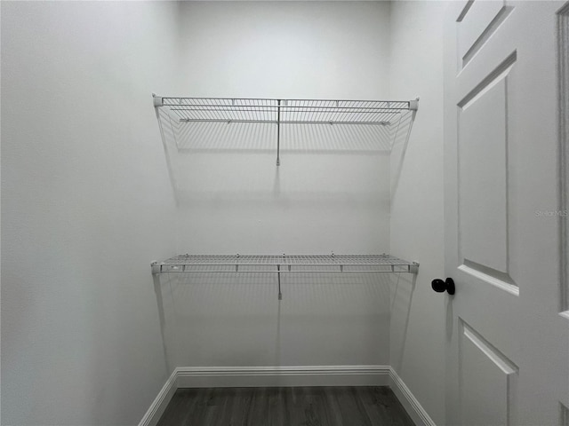 516 Model St, Daytona Beach, FL 32114 - spacious closet with dark wood-style floors