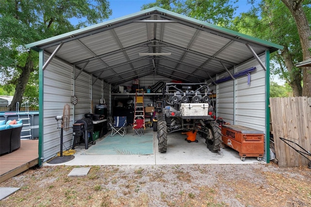 exterior space with fence