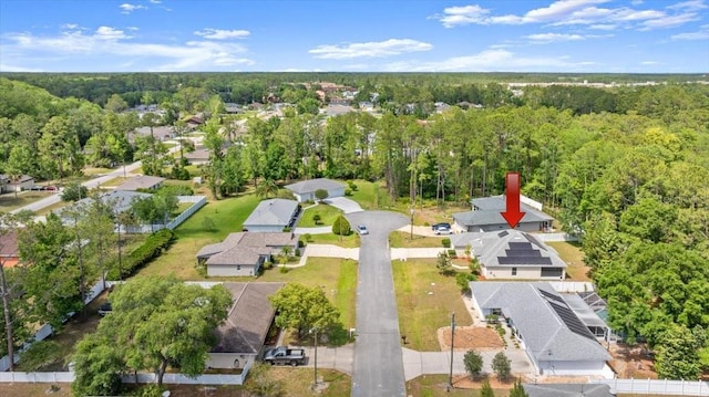 10 Zebrawood Ct, Palm Coast, FL 32164 - birds eye view of property with a residential view and a forest view