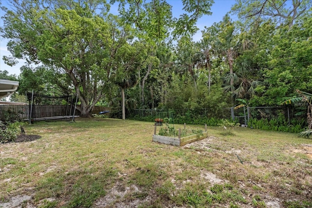 736 Lindenwood Cir W, Ormond Beach, FL 32174 - view of yard featuring a vegetable garden