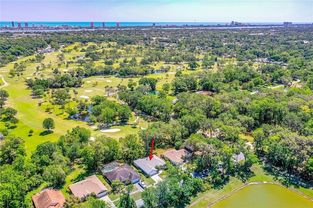 105 Riviera Estates Blvd, Ormond Beach, FL 32174 - aerial view with view of golf course and a water view