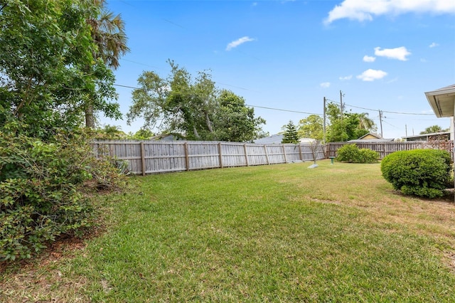 3214 Juniper Dr, Edgewater, FL 32141 - view of yard featuring a fenced backyard