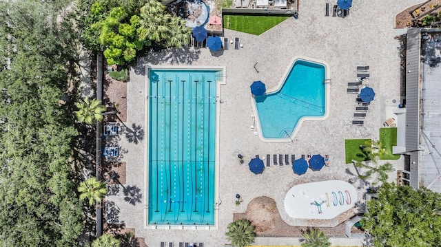 4749 Stoneview Cir, Oldsmar, FL 34677 - view of subject property with a pool area