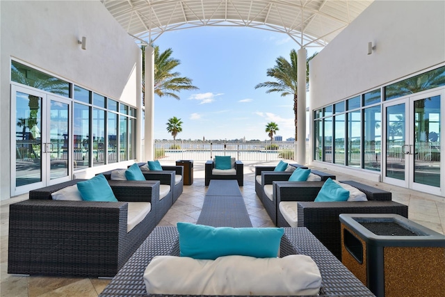 241 Riverside Dr Unit 902, Holly Hill, FL 32117 - view of patio / terrace with an outdoor living space