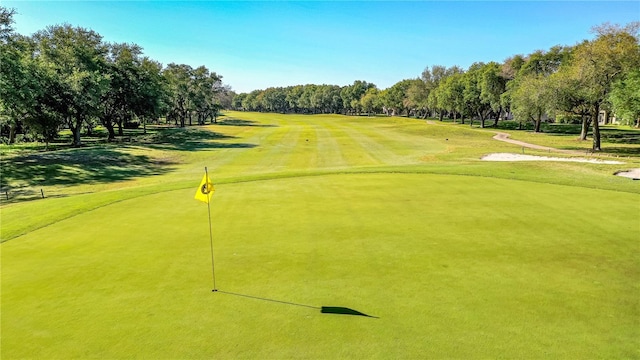 view of community featuring view of golf course