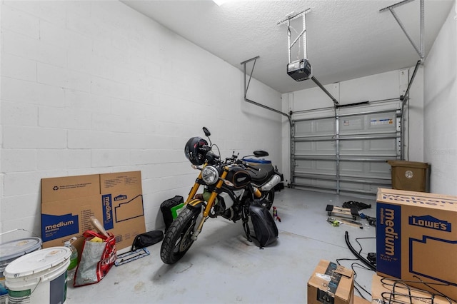 1079 Quaker Ridge Ln, Davenport, FL 33896 - garage featuring a garage door opener and concrete block wall
