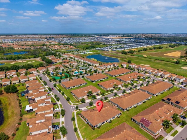 1079 Quaker Ridge Ln, Davenport, FL 33896 - aerial view featuring a residential view, a water view, and golf course view