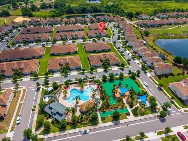 1079 Quaker Ridge Ln, Davenport, FL 33896 - drone / aerial view featuring a water view and a residential view