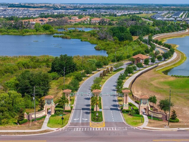 1079 Quaker Ridge Ln, Davenport, FL 33896 - drone / aerial view featuring a water view