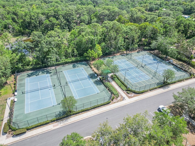 103 Manor View Ln, Deland, FL 32724 - birds eye view of property with a wooded view