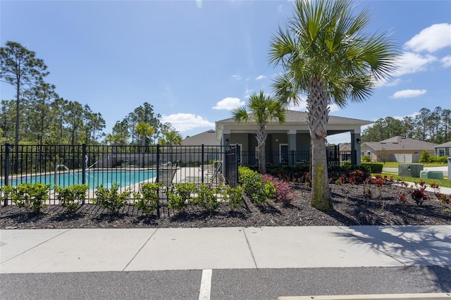 pool with fence