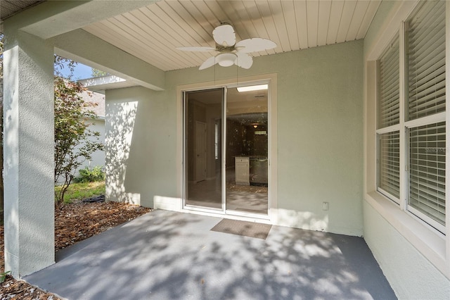 417 Victoria Hills Dr, Deland, FL 32724 - view of patio / terrace with ceiling fan