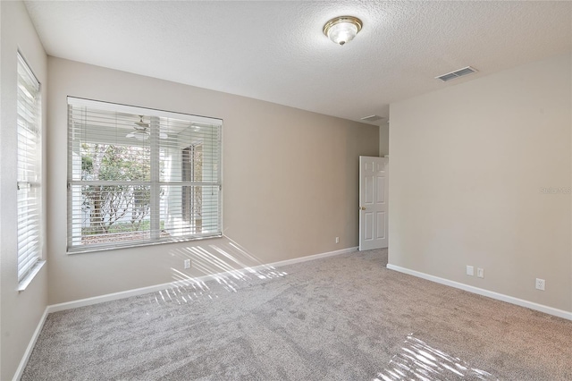 417 Victoria Hills Dr, Deland, FL 32724 - spare room with plenty of natural light, carpet floors, a textured ceiling, and baseboards