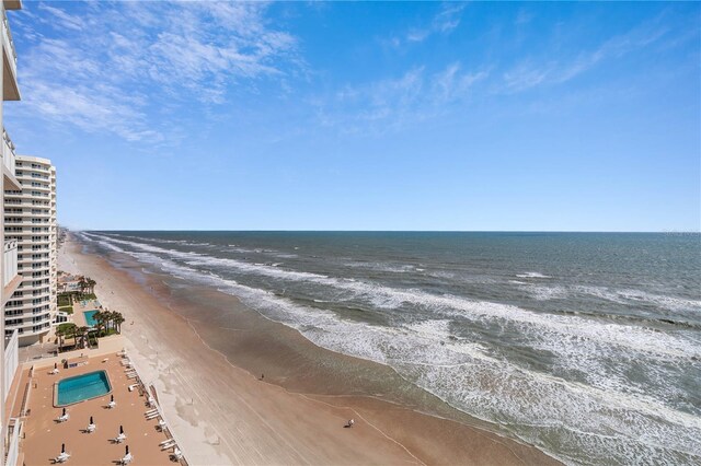 property view of water with a view of the beach