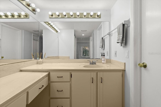 bathroom featuring vanity