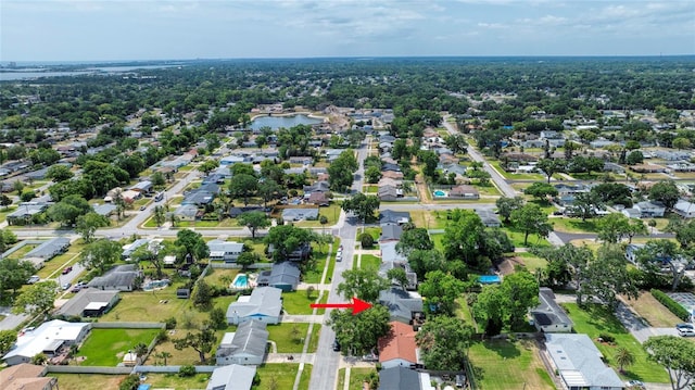 drone / aerial view featuring a residential view