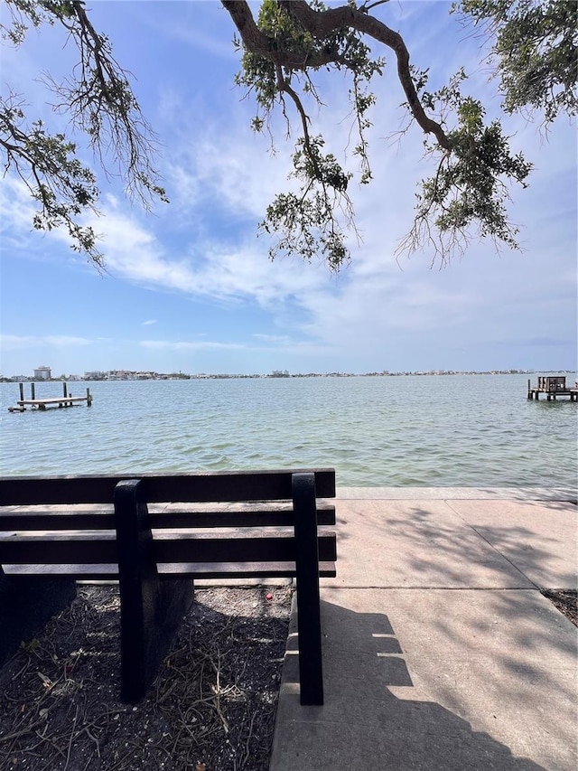 855 Boca Ciega Isle Dr, St Pete Beach, FL 33706 - dock area featuring a water view