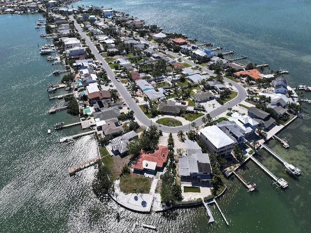 855 Boca Ciega Isle Dr, St Pete Beach, FL 33706 - bird's eye view featuring a residential view and a water view