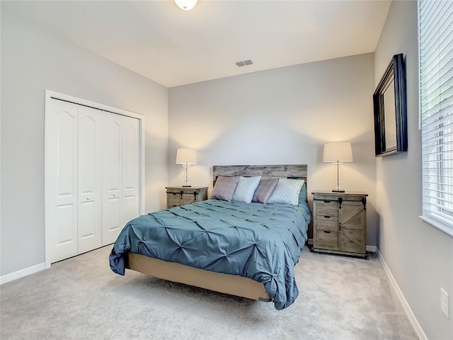260 Teddy Rushing St, Debary, FL 32713 - carpeted bedroom featuring baseboards, a closet, and visible vents