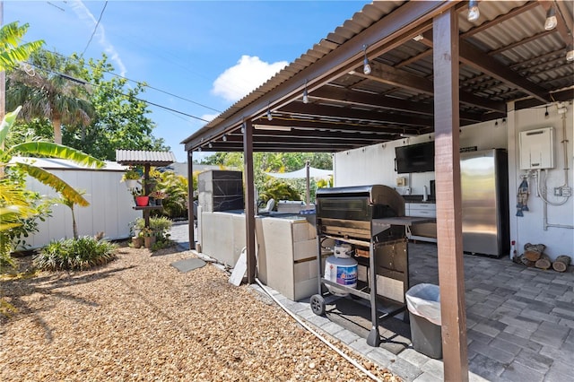 2824 Oak Lea Dr, South Daytona, FL 32119 - view of patio with an outdoor structure