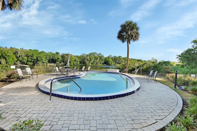 pool featuring a patio