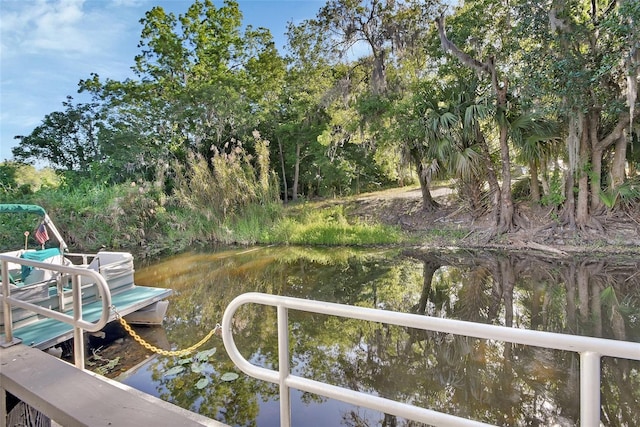 view of dock
