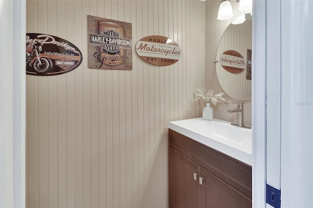 bathroom featuring vanity
