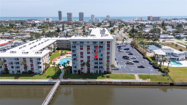 2711 N Halifax Ave Unit 496, Daytona Beach, FL 32118 - view of urban area with a nearby body of water and a pool