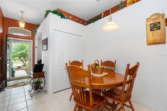 276 Gala Cir, Daytona Beach, FL 32124 - dining area featuring arched walkways and light tile patterned floors