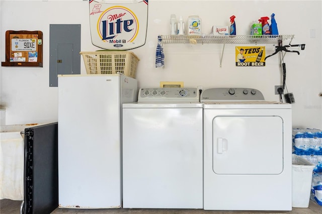 276 Gala Cir, Daytona Beach, FL 32124 - laundry room with independent washer and dryer and electric panel