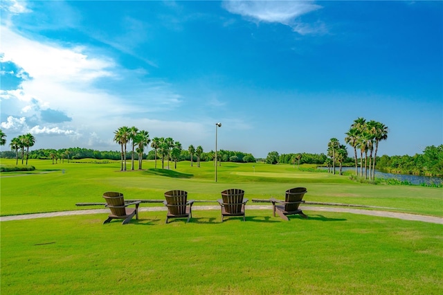 276 Gala Cir, Daytona Beach, FL 32124 - surrounding community featuring golf course view, a yard, and a water view