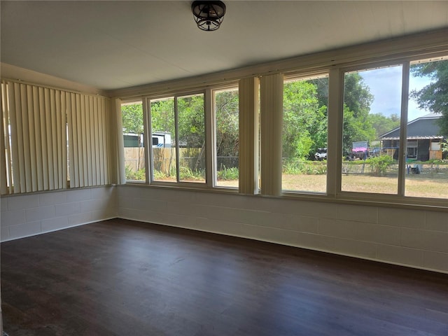 interior space with wood finished floors
