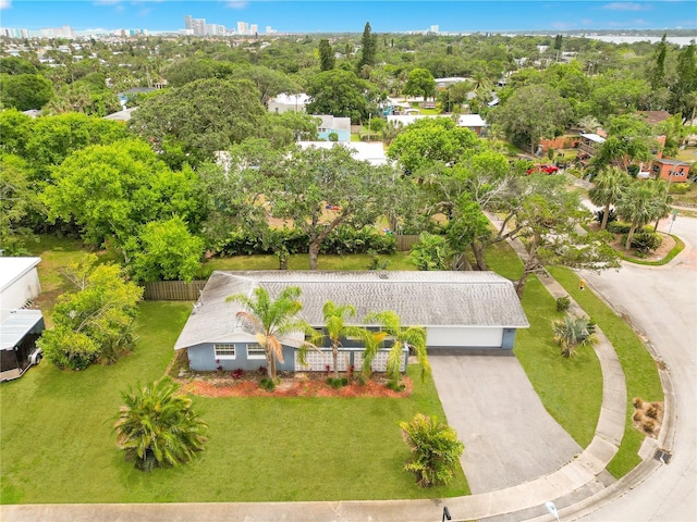 88 Valencia Dr, Ormond Beach, FL 32176 - view from above of property with a tree filled landscape