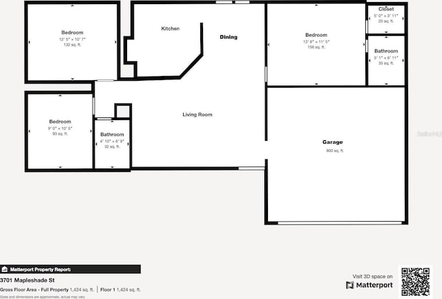 3107 Mapleshade St, Deltona, FL 32738 - home floor plan
