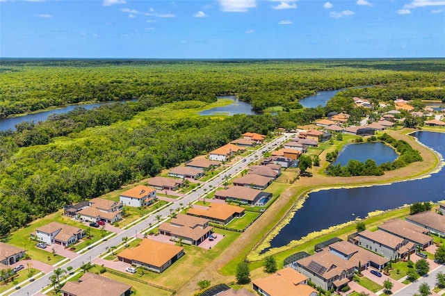 163 Rosa Bella Vw, Debary, FL 32713 - drone / aerial view with a water view, a view of trees, and a residential view